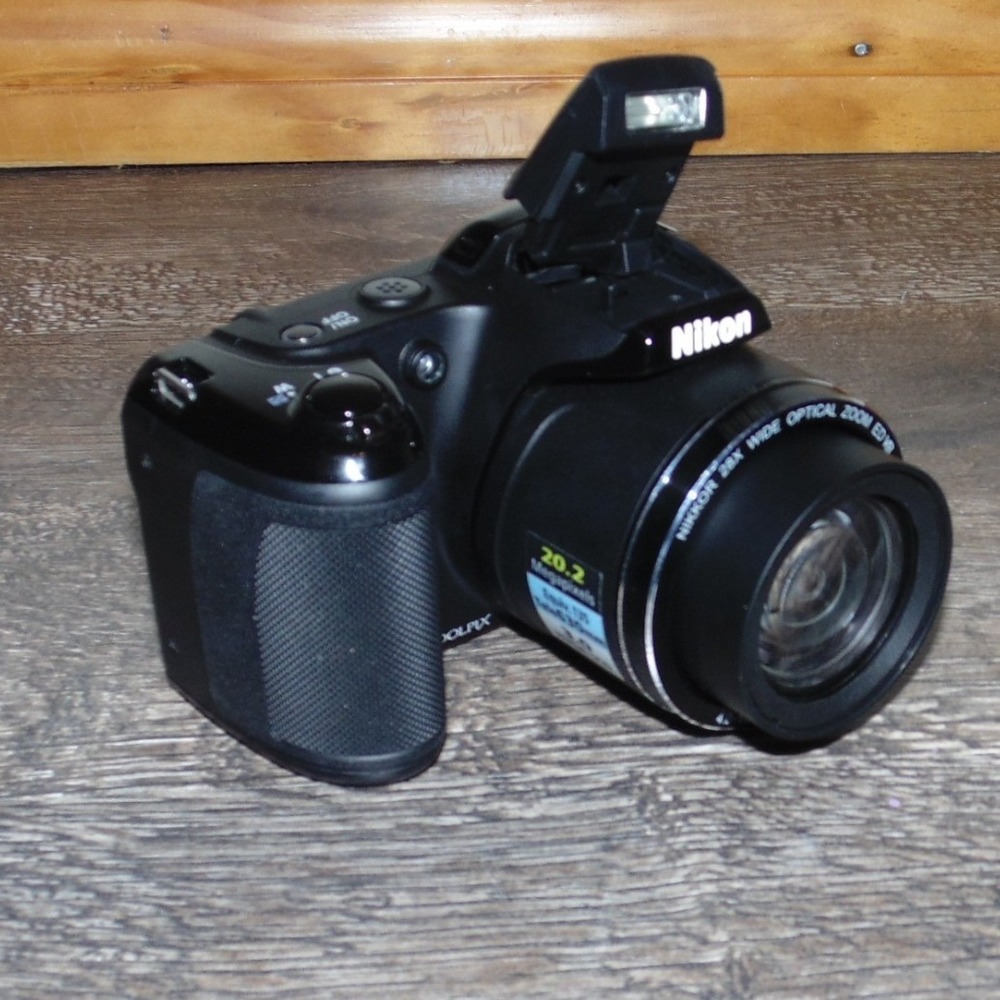 Nikon Coolpix L340 Digital Camera Black 20.2MP 28x Zoom Parts